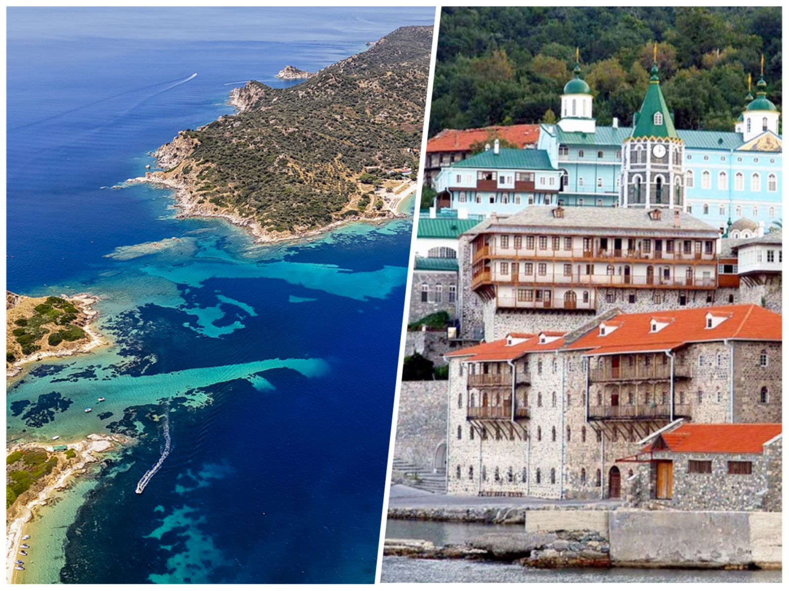 Mount Athos & Ammouliani Island – Full Day Cruise from Ormos Panagias (Lunch Included)